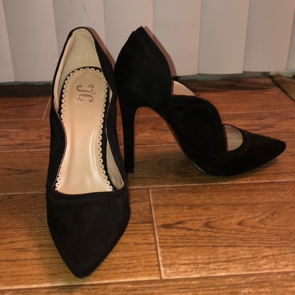 JG Shoes - JG black suede pumps